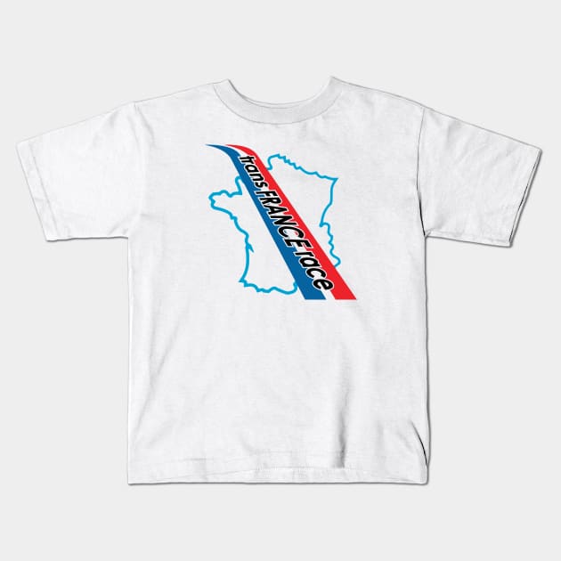 TransFrance Race Kids T-Shirt by jepegdesign